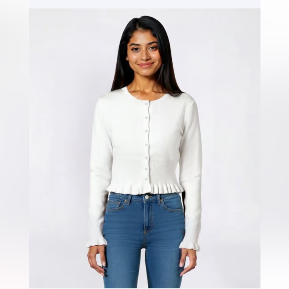 Love Tree Ruffle Cardigan - Picture 9 of 10